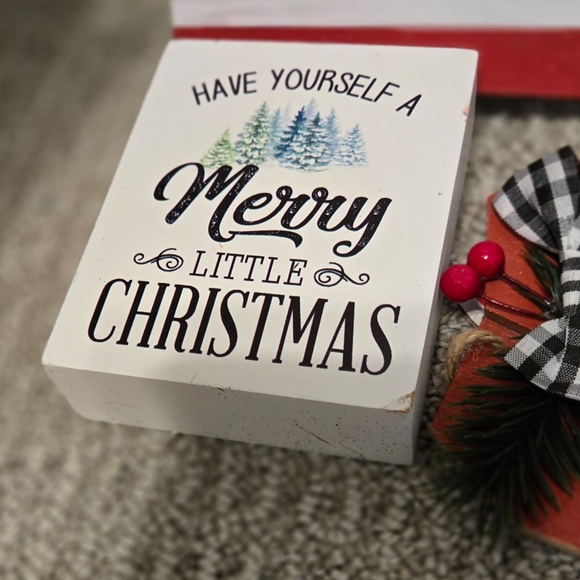 COPY - LOT OF 14 - VARIETY OF CHRISTMAS HOLIDAY DECOR/ORNAMENTS/SIGNS - Picture 7 of 14